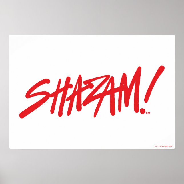 Poster SHAZAM ! Furie des dieux | Logo Red Marker (Devant)