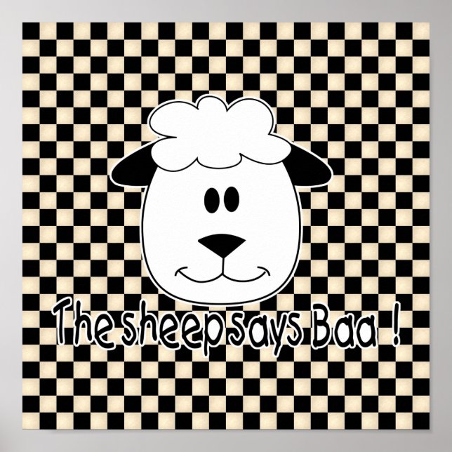 Poster Sheep Dit Baa (Devant)