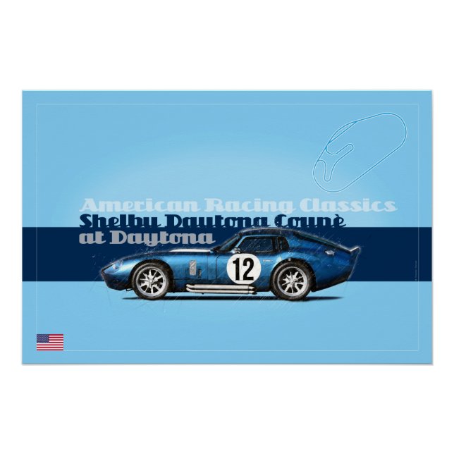 Poster Shelby Coupe at Daytona (Devant)