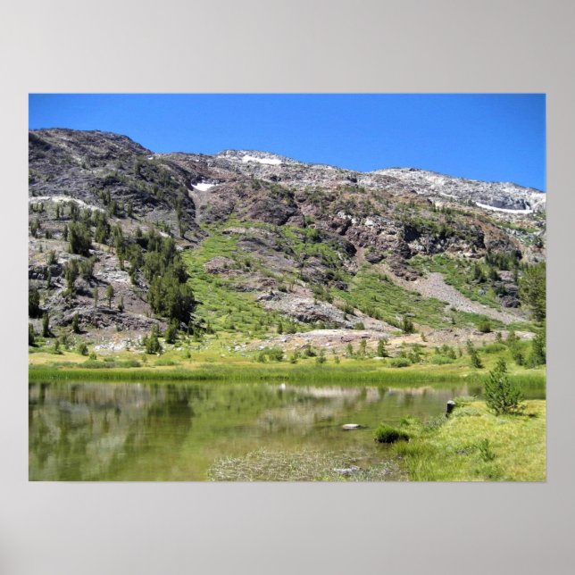 Poster Shell Lake, Tioga Pass, (Devant)