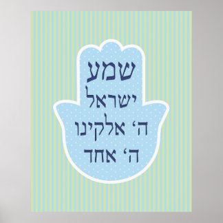 Poster Shema Chamsa
