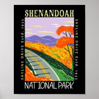 Shenandoah National Park Skyline Drive déstabilisé
