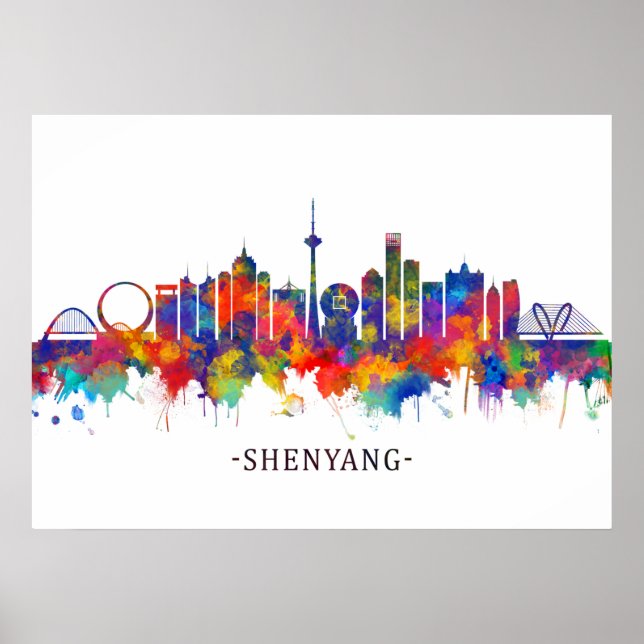Poster Shenyang China Skyline (Devant)