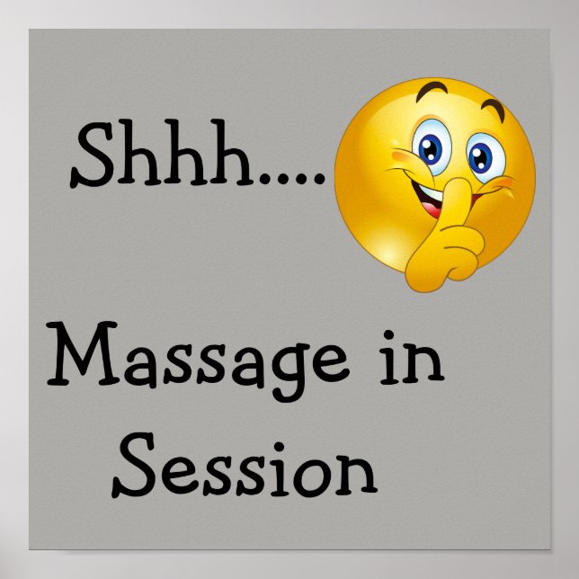 Poster Shh émoji (Devant)