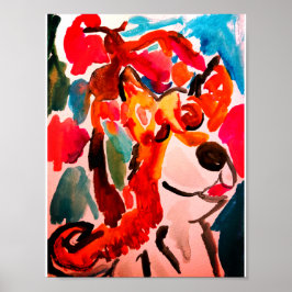 Poster Shiba Inu cherry Japen blossom 