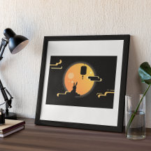 Shine Moon Rabbit - Black Sky Mid-Autumn Festival