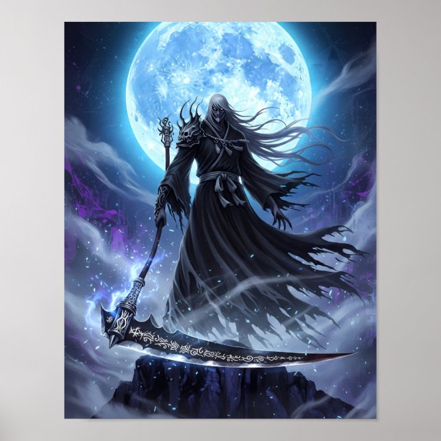 Poster Shinigami Sumi-e Art (Devant)