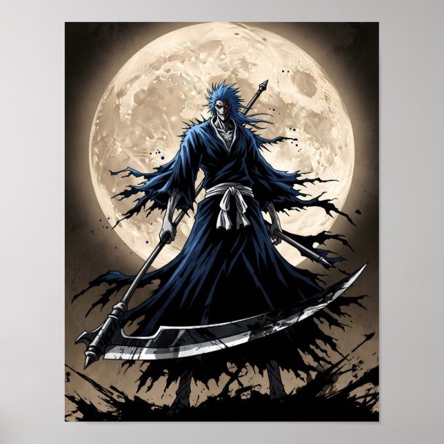 Poster Shinigami Sumi-e Art (Devant)