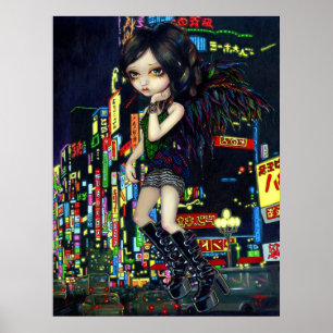Poster Shinjuku Angel ART IMPRIMER gothique Japon fée tok