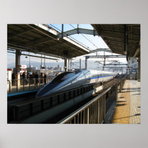 Poster Shinkansen série 500 新 幹 train 線