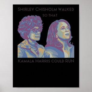 Poster Shirley Marchait Pour Que Kamala Puisse Faire Port