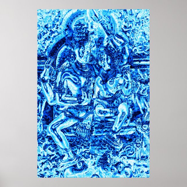 Poster Shiva et Shakti Embrace (Devant)