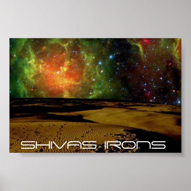 Poster shivas irons couleurs de l'espace (Devant)