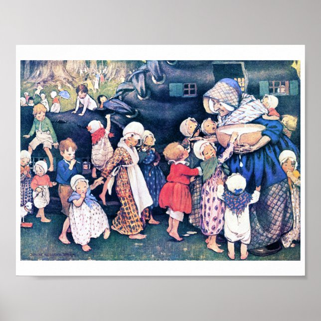 Poster Shoe House, Jessie Willcox Smith (Devant)