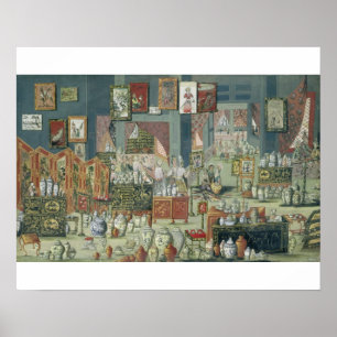 Poster Shop Selling Chinese Goods, mid-18th century (cera