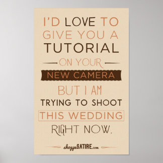 Poster Shoppe Satire - Humour pour les photographes