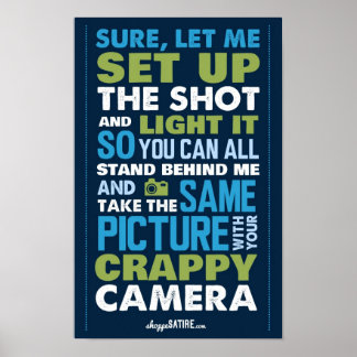 Poster Shoppe Satire - Humour pour les photographes