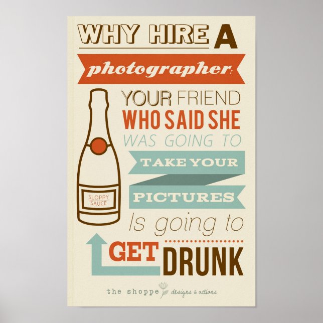 Poster Shoppe Satire - Humour pour les photographes (Devant)