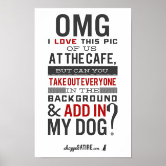 Poster Shoppe Satire - Humour pour les photographes