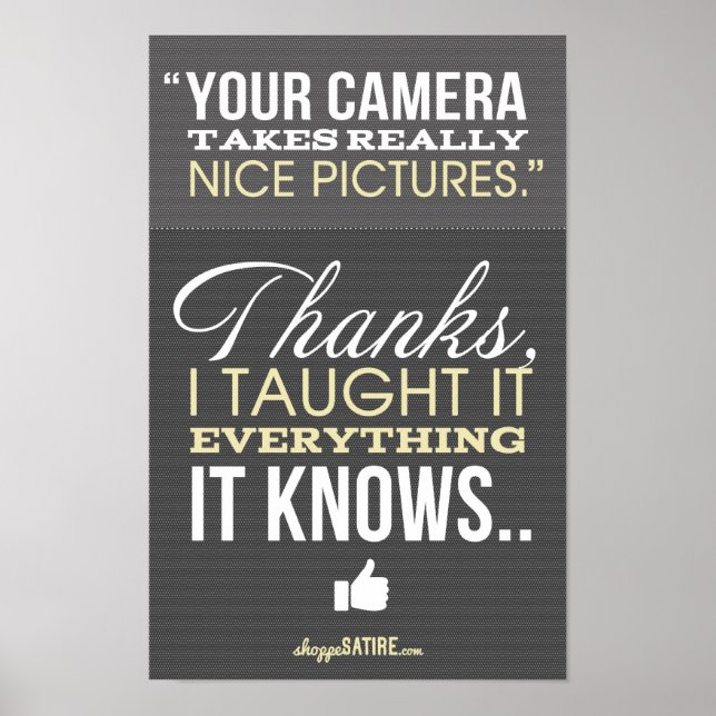 Poster Shoppe Satire - Humour pour les photographes Impri (Devant)