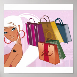 Poster Shopping Girl
