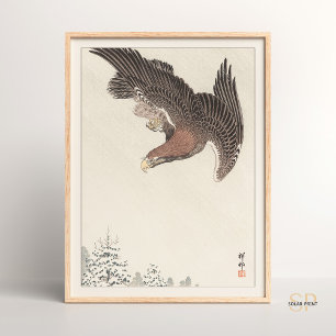 Poster Shoson Ohara Eagle dans l'ornithologie japonaise