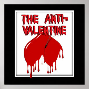 Poster Shot to the Upside Down Heart (Anti-Valentine)
