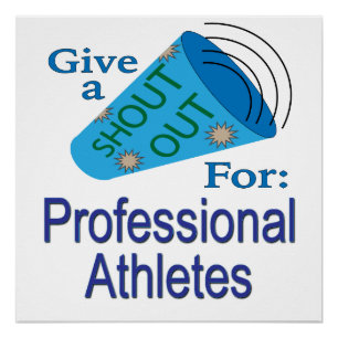Poster Shout Out pour les sportifs professionnels
