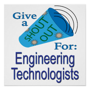 Poster Shout Out pour les technologues en ingénierie
