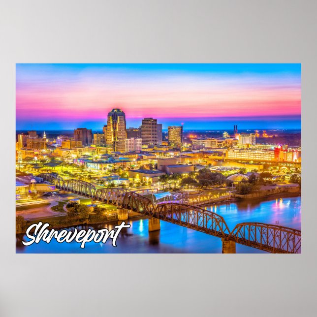 Poster Shreveport, Louisiane, États-Unis (Devant)