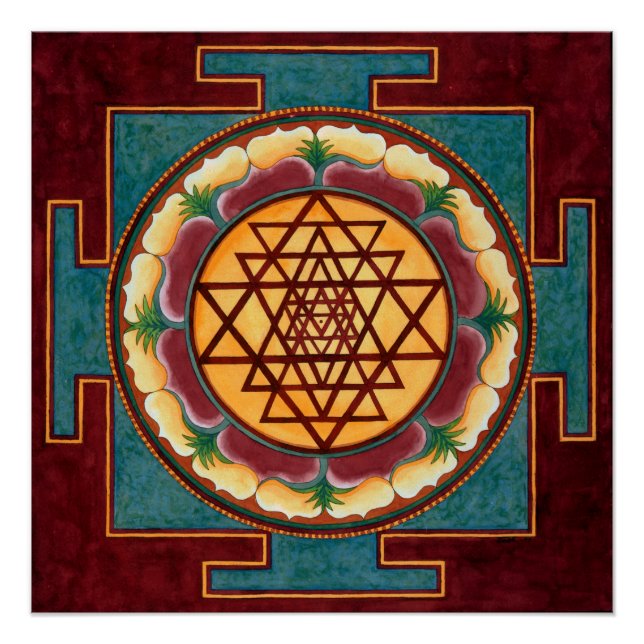 Poster Shri Yantra (Devant)