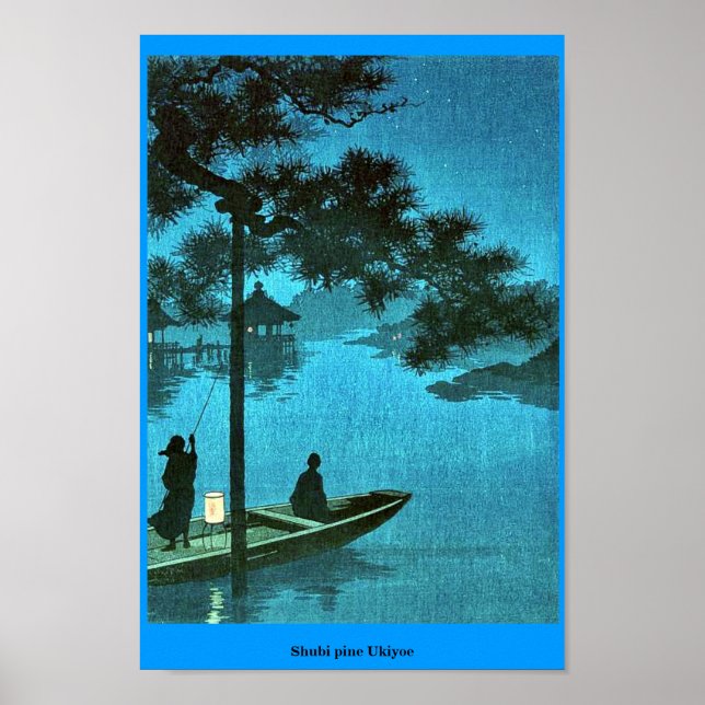 Poster Shubi pine Ukiyoe (Devant)