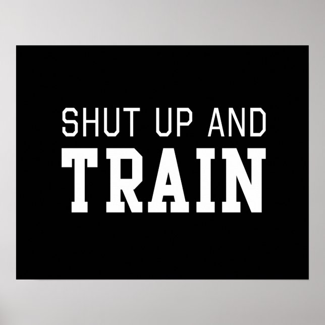 Poster Shut up (Devant)