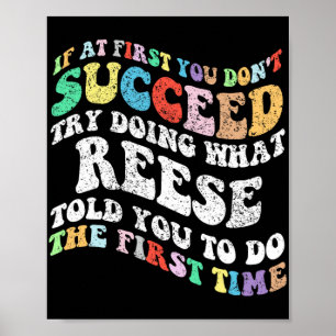 Poster Si au début vous n'avez pas réussi essayez de fair