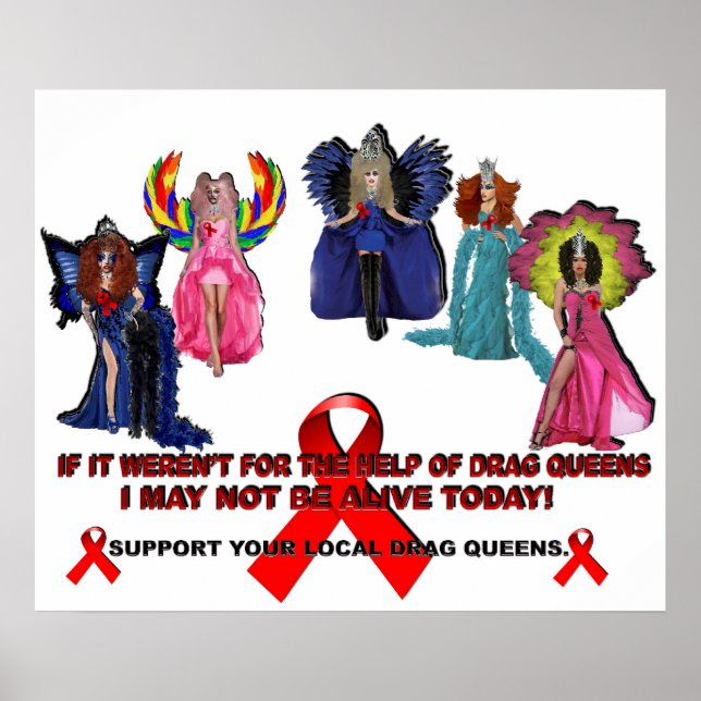 Poster Si ce n'était pas pour l'aide de Drag Queens...Pos (Devant)