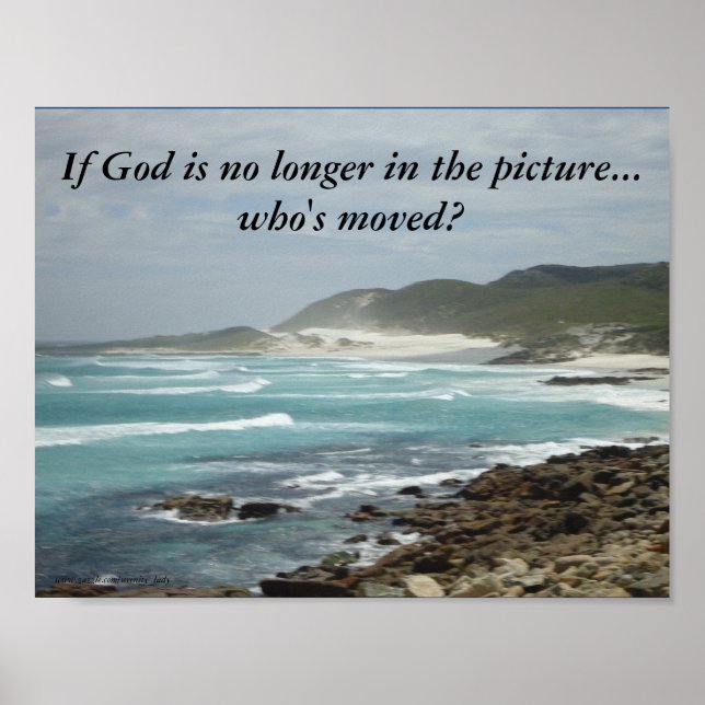 Poster Si Dieu n'est plus dans la photo...qui a déménagé  (Devant)
