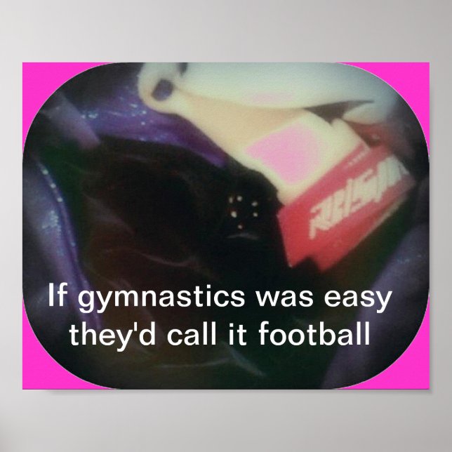 Poster Si la gymnastique était facile (Devant)