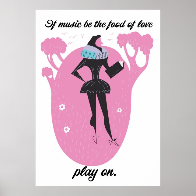 Poster Si la musique est la nourriture de l'amour jouer s (Devant)
