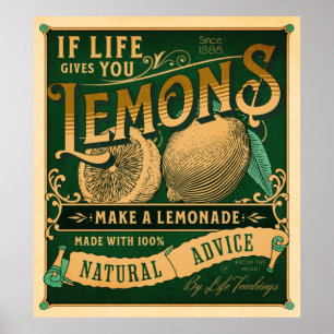 Poster Si la vie vous donne des citrons