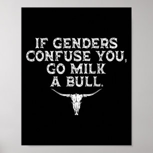 Poster Si Les Hommes Vous Confument, Allez Du Lait Un Tau