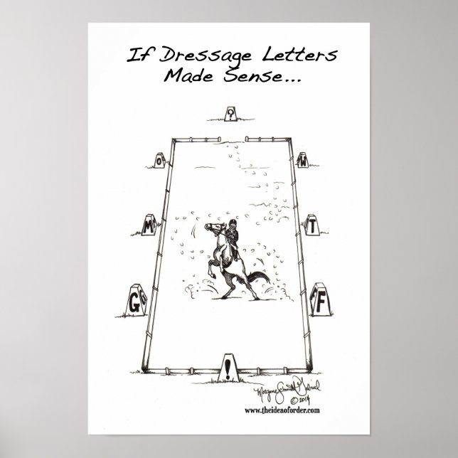 Poster Si Les Lettres De Dressage Faisaient Sens... (Devant)