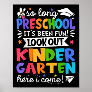 Poster Si Longue Maternelle De L'École Préscolaire Ici Je