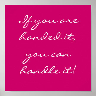 Poster Si on vous le donne, vous pouvez le gérer !