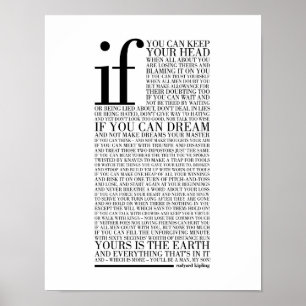 Poster Si par Rudyard Kipling