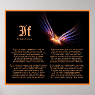 Poster Si par Rudyard Kipling avec Phoenix Firebird Impri