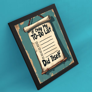 Poster Si Seule Ma Liste De Tâches S'Est Dérangée Vie Occ