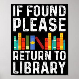 Poster Si trouvé, veuillez retourner à la bibliothèque Ca