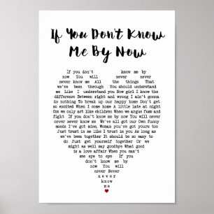 Poster Si vous ne me connaissez pas maintenant Heart Song