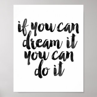 Poster Si vous pouvez le rêver vous pouvez le faire