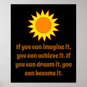 Poster Si Vous Pouvez L'Imaginer - Citation Créativité